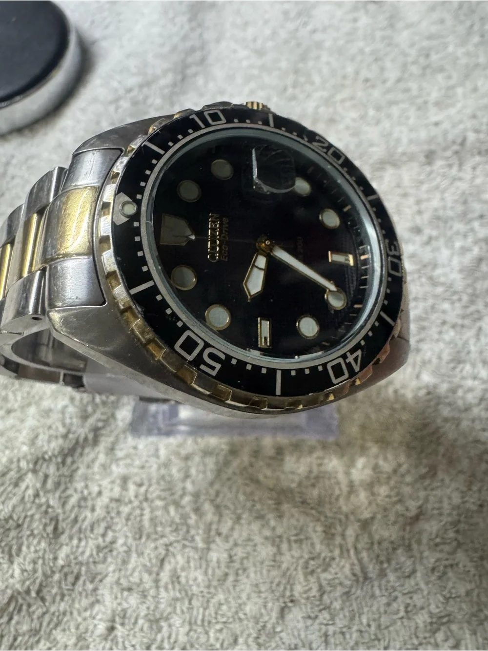 Citizen Black and Gold Eco-Drive Men’s Diver Watch